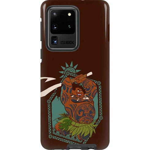 Disney Moana Maui Ready To Fight Galaxy S20 Ultra 5G Pro Case