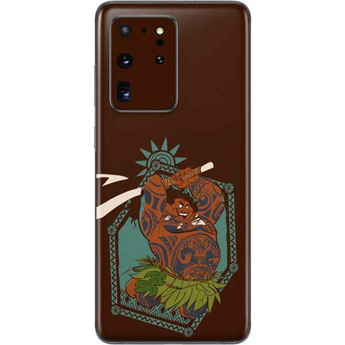 Disney Moana Maui Ready To Fight Galaxy S20 Ultra 5G Skin