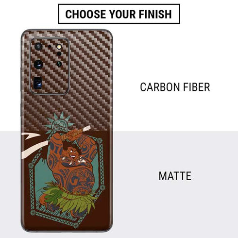 Disney Moana Maui Ready To Fight Galaxy S20 Ultra 5G Skin