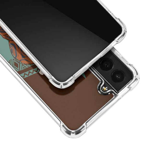 Disney Moana Maui Ready To Fight Galaxy S21 Plus 5G Clear Case