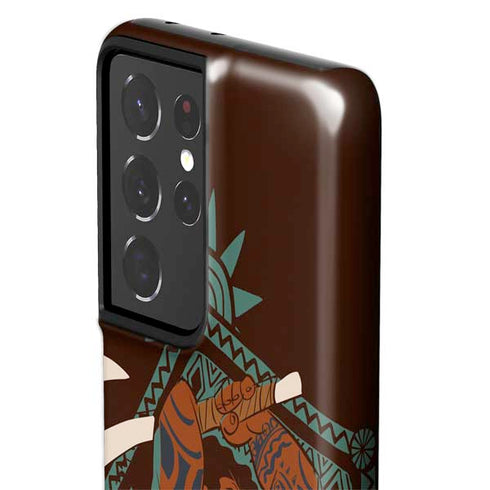 Disney Moana Maui Ready To Fight Galaxy S21 Ultra 5G Pro Case
