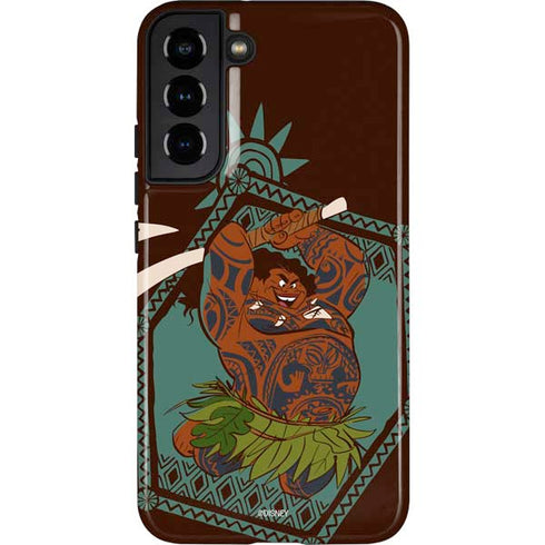 Disney Moana Maui Ready To Fight Galaxy S22 Plus Pro Case