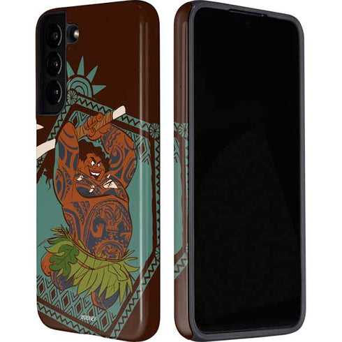 Disney Moana Maui Ready To Fight Galaxy S22 Plus Pro Case