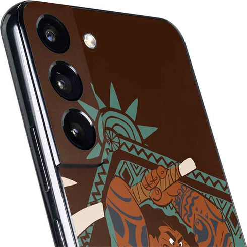 Disney Moana Maui Ready To Fight Galaxy S22 Skin