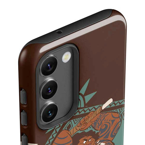Disney Moana Maui Ready To Fight Galaxy S23 Plus Pro Case