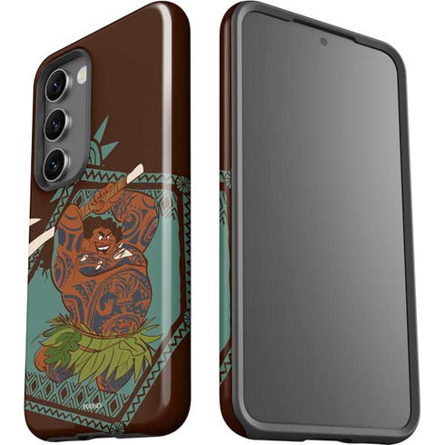 Disney Moana Maui Ready To Fight Galaxy S23 Plus Pro Case