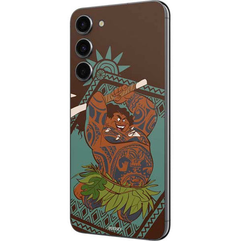 Disney Moana Maui Ready To Fight Galaxy S23 Plus Skin