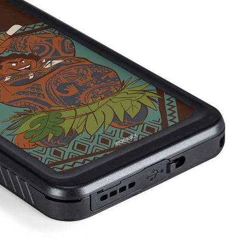 Disney Moana Maui Ready To Fight Galaxy S23 Plus Waterproof Case