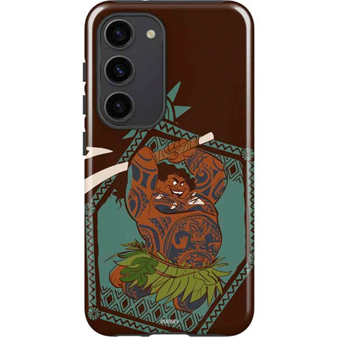 Disney Moana Maui Ready To Fight Galaxy S23 Pro Case