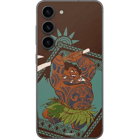 Disney Moana Maui Ready To Fight Galaxy S23 Skin