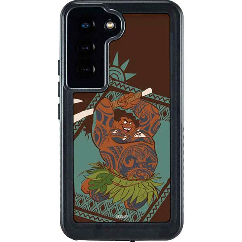 Disney Moana Maui Ready To Fight Galaxy S23 Waterproof Case