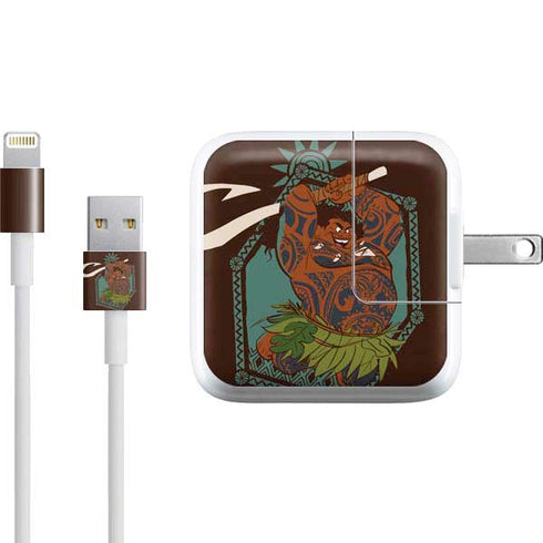 Disney Moana Maui Ready To Fight iPad Charger (10W USB) Skin