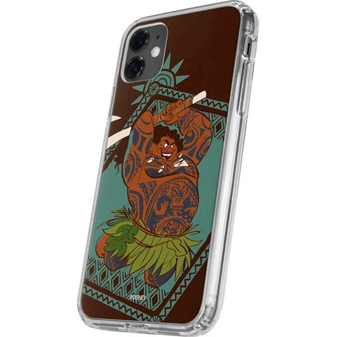 Disney Moana Maui Ready To Fight iPhone 11 Clear Case
