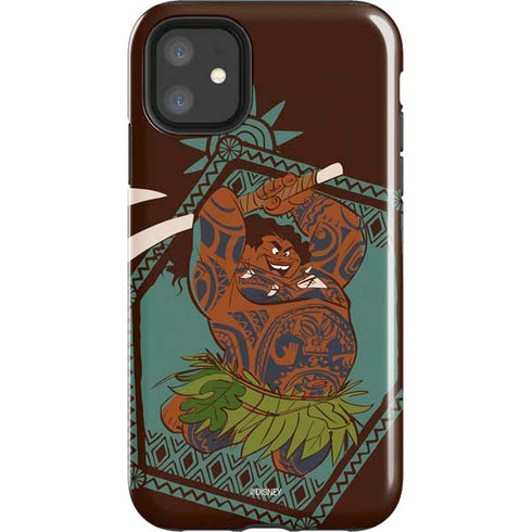 Disney Moana Maui Ready To Fight iPhone 11 Impact Case