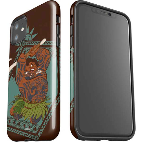 Disney Moana Maui Ready To Fight iPhone 11 Impact Case