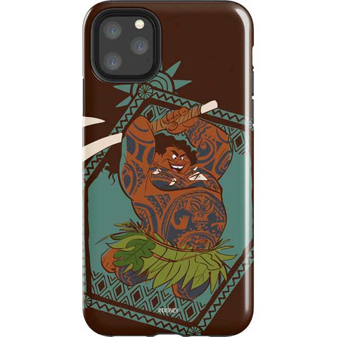 Disney Moana Maui Ready To Fight iPhone 11 Pro Max Impact Case