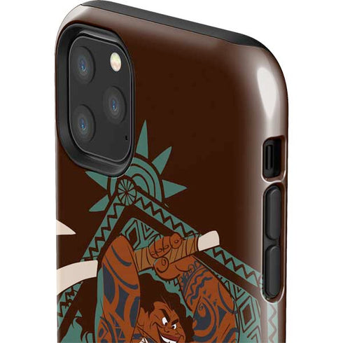 Disney Moana Maui Ready To Fight iPhone 11 Pro Max Impact Case