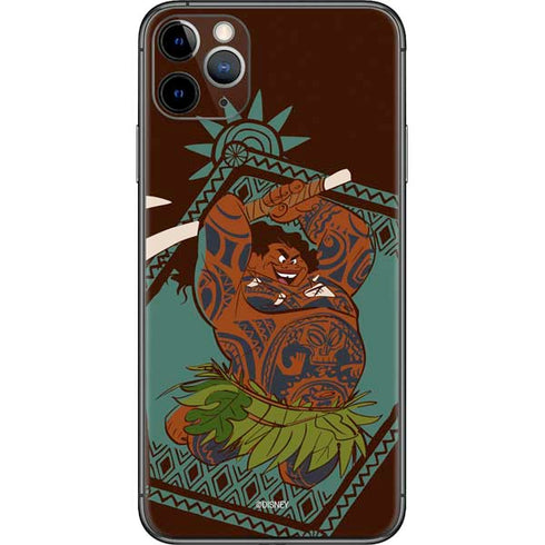 Disney Moana Maui Ready To Fight iPhone 11 Pro Max Skin
