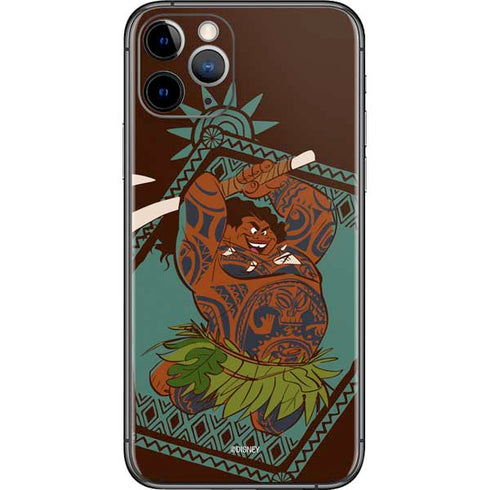 Disney Moana Maui Ready To Fight iPhone 11 Pro Skin