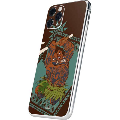 Disney Moana Maui Ready To Fight iPhone 11 Pro Skin