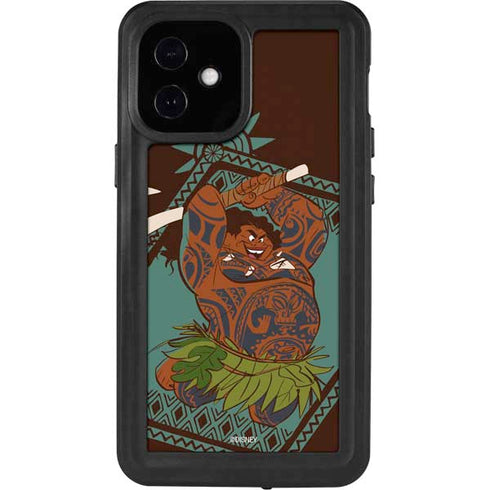Disney Moana Maui Ready To Fight iPhone 12 Mini Waterproof Case