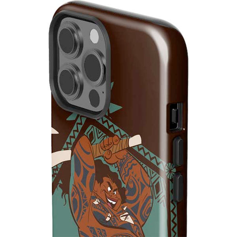 Disney Moana Maui Ready To Fight iPhone 15 Pro Max Impact Case