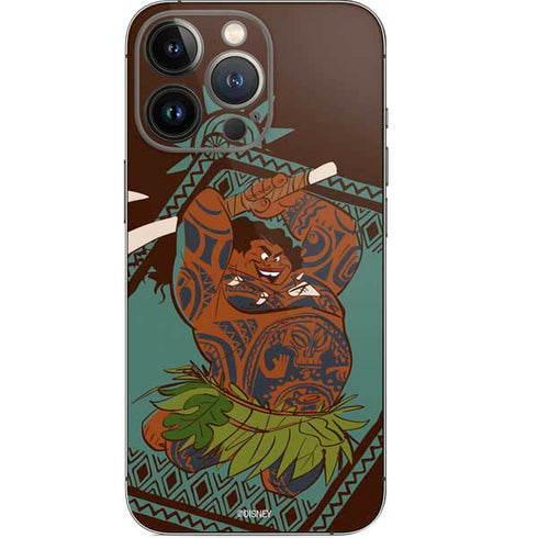 Disney Moana Maui Ready To Fight iPhone 14 Pro Skin