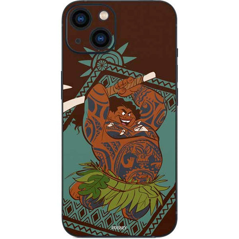 Disney Moana Maui Ready To Fight iPhone 14 Skin