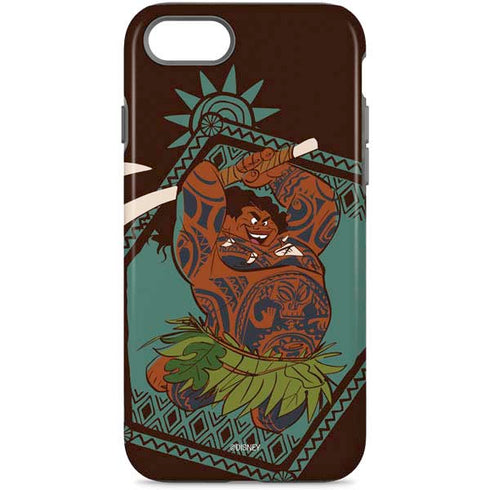 Disney Moana Maui Ready To Fight iPhone 8 Pro Case