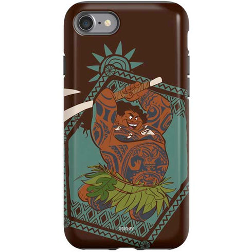 Disney Moana Maui Ready To Fight iPhone SE (2nd & 3rd Gen) Pro Case