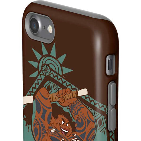 Disney Moana Maui Ready To Fight iPhone SE (2nd & 3rd Gen) Pro Case