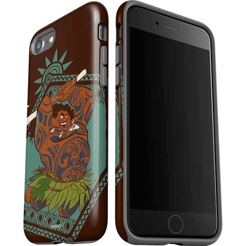 Disney Moana Maui Ready To Fight iPhone SE (2nd & 3rd Gen) Pro Case