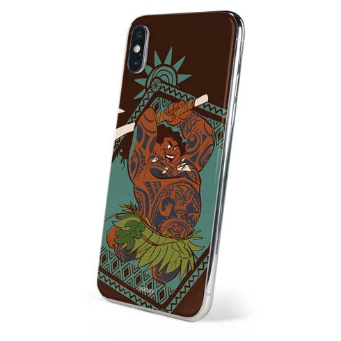 Disney Moana Maui Ready To Fight iPhone X Skin
