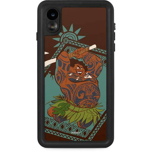 Disney Moana Maui Ready To Fight iPhone XR Waterproof Case