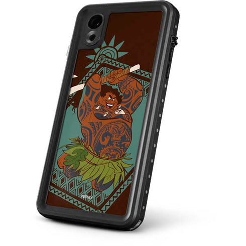 Disney Moana Maui Ready To Fight iPhone XR Waterproof Case