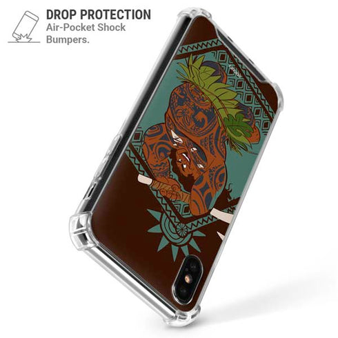 Disney Moana Maui Ready To Fight iPhone XS Max Clear Case