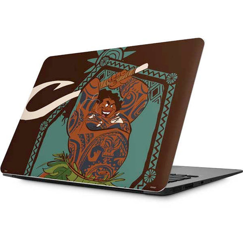 Disney Moana Maui Ready To Fight Apple MacBook Skin