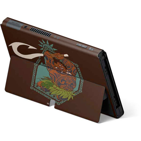 Disney Moana Maui Ready To Fight Nintendo Switch OLED (2021) Skin