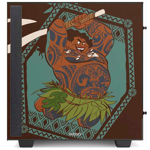 Disney Moana Maui Ready To Fight NZXT H510 Compact ATX Mid-Tower Case Skin