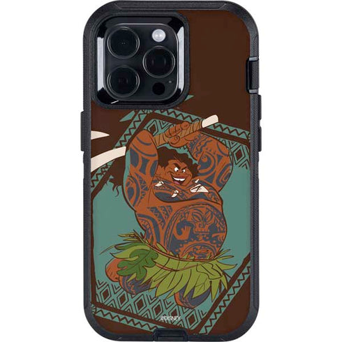 Disney Moana Maui Ready To Fight Otterbox Defender iPhone Skin