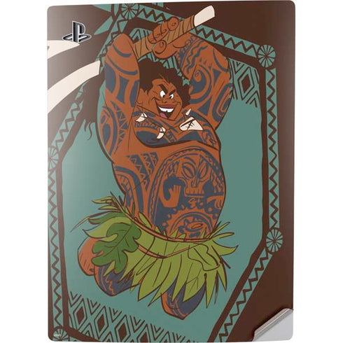 Disney Moana Maui Ready To Fight PS5 Digital Edition Console Skin
