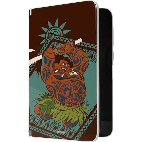 Disney Moana Maui Ready To Fight Surface Duo Skin