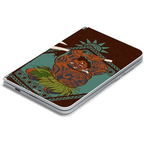 Disney Moana Maui Ready To Fight Surface Duo Skin