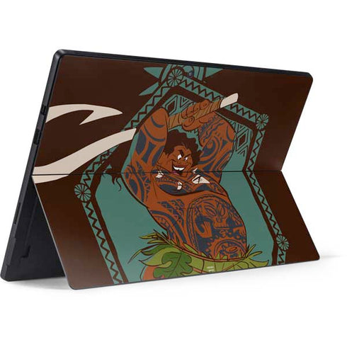 Disney Moana Maui Ready To Fight Surface Pro 7 Skin