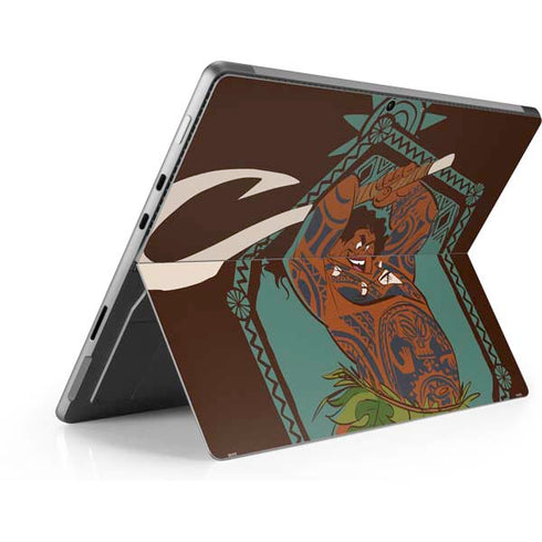 Disney Moana Maui Ready To Fight Surface Pro 8 Skin