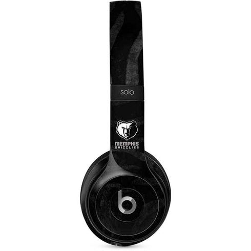 NBA Memphis Grizzlies Black Animal Print Beats Solo 2 Wired Skin