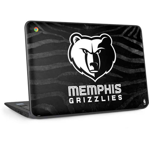 NBA Memphis Grizzlies Black Animal Print HP Chromebook Skin