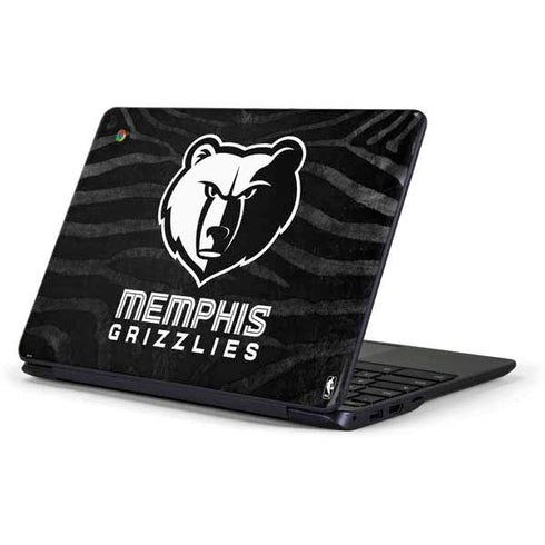 NBA Memphis Grizzlies Black Animal Print Samsung Chromebook Skin