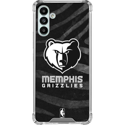 NBA Memphis Grizzlies Black Animal Print Galaxy A13 5G Clear Case