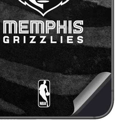 NBA Memphis Grizzlies Black Animal Print Galaxy A14 5G Skin